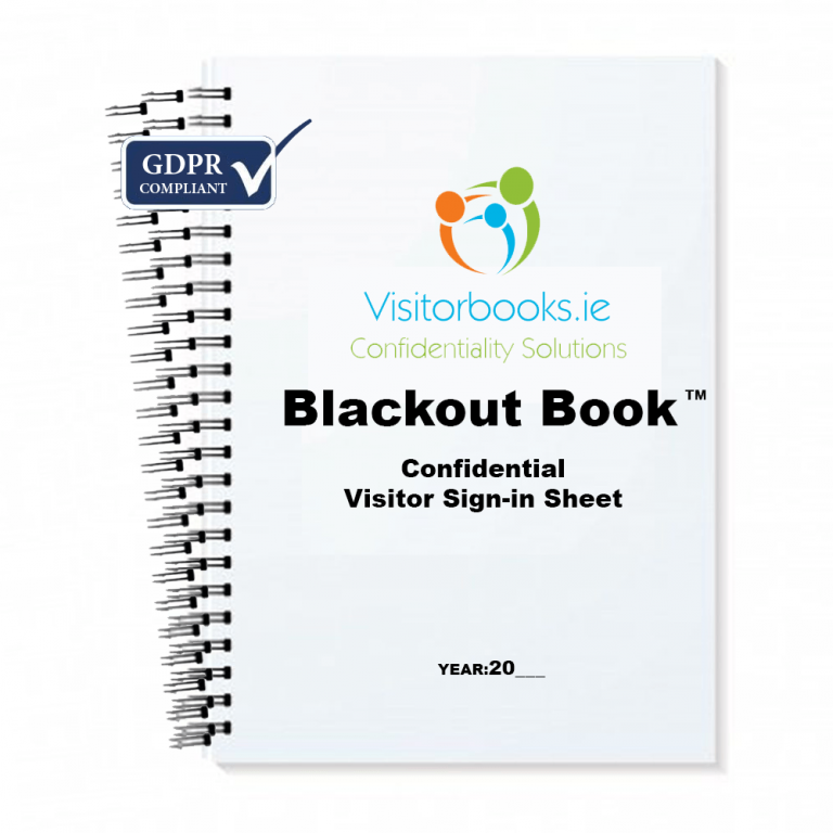 10 Pack GDPR Compliant Visitor Signin Sheet Books (1,800 names